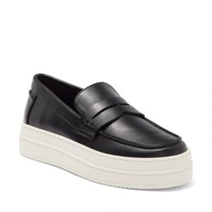 J SLIDES Leather Platform Slipon Loafer Sneakers